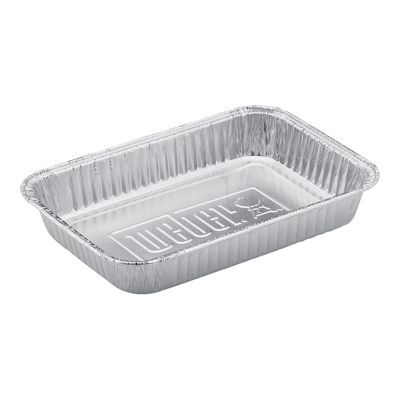 10 barquettes en aluminium petit modèle Weber