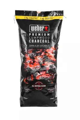 Sac de charbon de bois Weber 10kg dont 1kg gratuit
