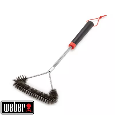 Brosse inox triangulaire 46cm pour barbecue Weber