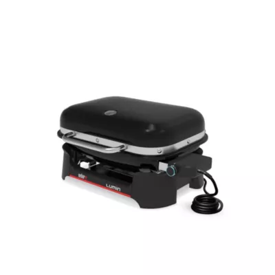 Barbecue électrique amovible Weber lumin avec plancha intégrée 8 personnes