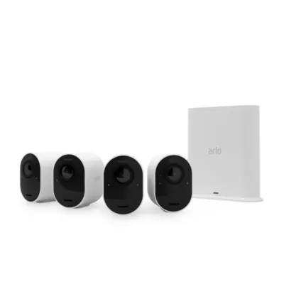 Caméra de vidéosurveillance sans fil Arlo Ultra2 4K blanche, lot de 4