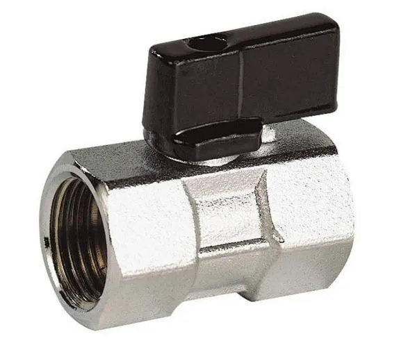 VANNE SPHERE MINI MAN.NOIR FF 3/8" 677003