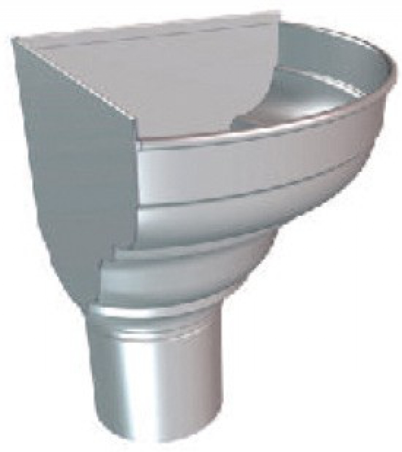 Tube et raccords de descente Ø 80 Zinc naturel NF P 36.403