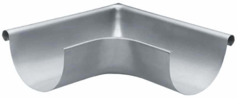 Gouttière demi-ronde de 25 ZINC boudin de 18 NF P 36.402