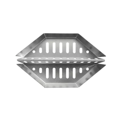 Paniers à charbon en acier aluminisé Napoleon Grills L.38 x l.8 x ep.12cm