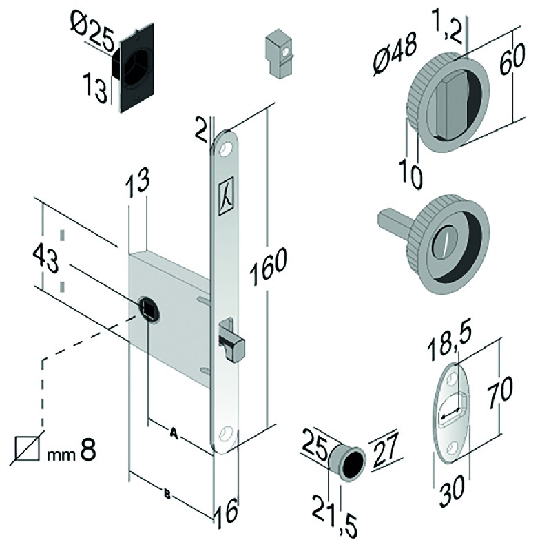 KIT G500 EASY ROND WC CHR/SAT