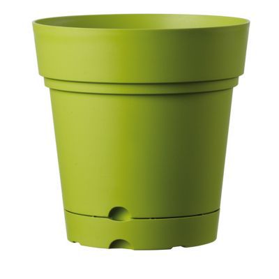 Vase Samba à réserve d'eau olive ø22 cm