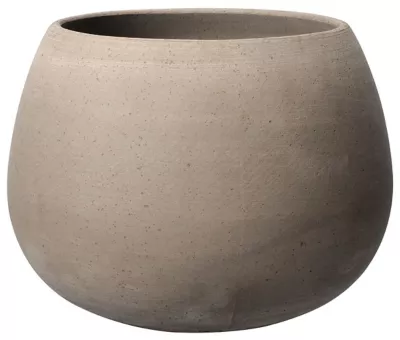 Vase rond terre cuite Deroma Goccia grigio Ø38 x h.28 cm