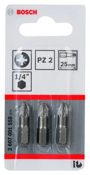 EMBOUT COURT PZ2 25MM -3- BOSCH 2607001558