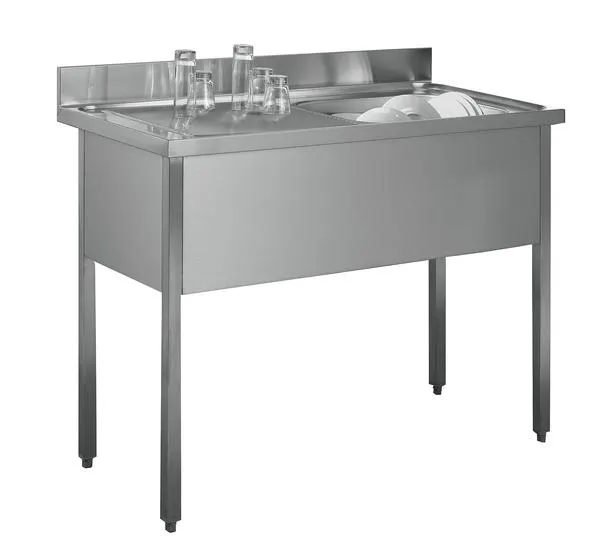 PLONGE INOX 18/10 L.120X60 EG.GCHE SGPC126A00