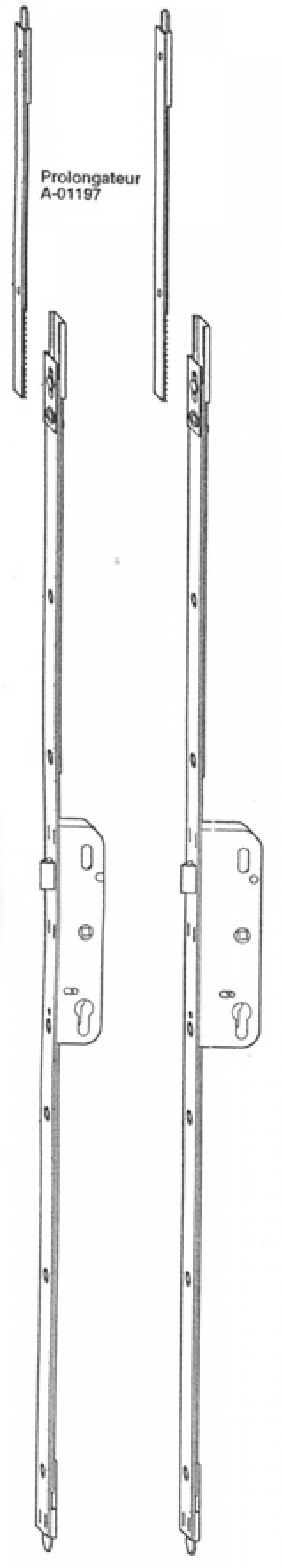 Crémone-barillet PF2