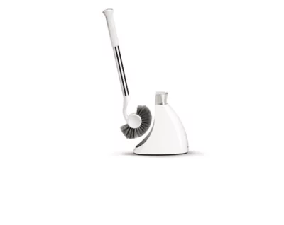 Pot à balai WC demi-lune blanc Simplehuman