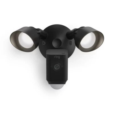 Camera de vidéosurveillance extérieure Ring Floodlight Cam Wired Plus noir