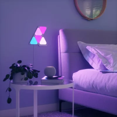 Kit de démarrage Nanoleaf Shapes mini triangles 5 panneaux LED