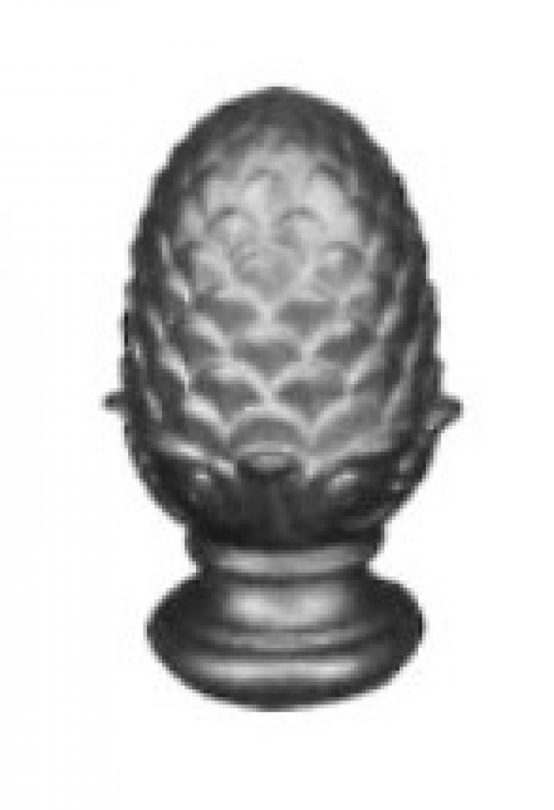 Pommes de pin en fonte