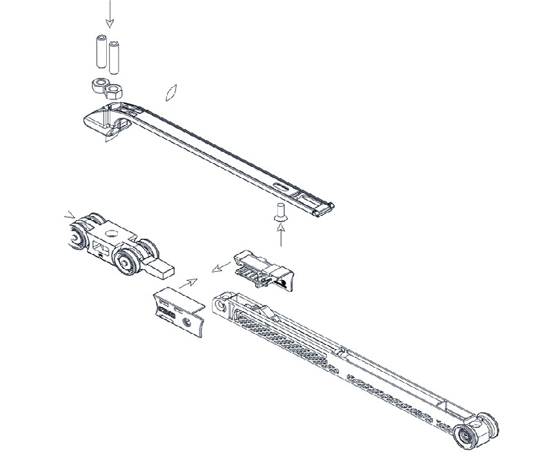 Garnitures métallique - pour portes 60 kg