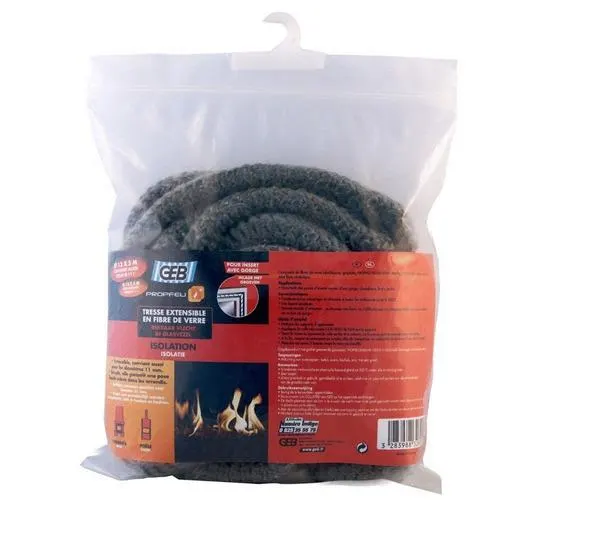 TRESSE EXT.FIBRE VERRE 11/12MM-SAC.5M 832690