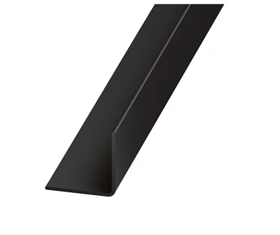Cornière PVC noir - 15 x 15 mm - 2 m