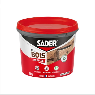 Colle à bois à prise rapide sur tous type de bois - 650 g