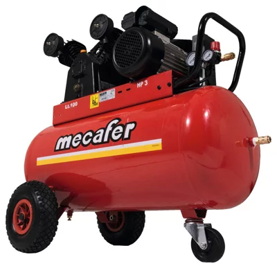 Compresseur à courroie 100 L lubrifié - 3 HP - 9 bar