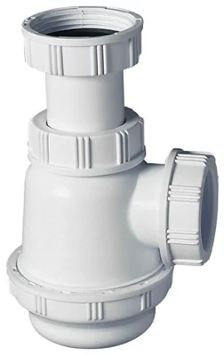 Siphon de lavabo ou bidet à culot court hauteur réglable de 45 à 90 mm Ø sortie 32 mm