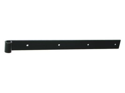 Penture droite bout carré en acier traité - noir - L. 100 cm