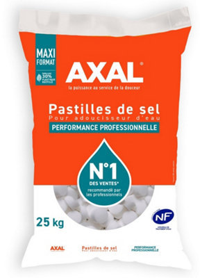 Sel pour adoucisseur d'eau Axal - 25 kg