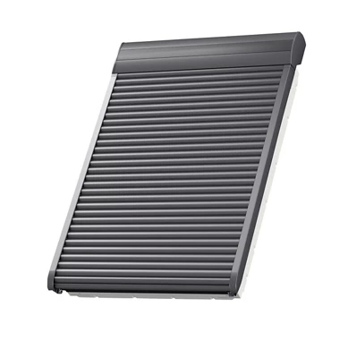 Volet roulant électrique pour fenêtre de toit - H. 118 x l. 114 cm