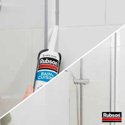 Mastic bain & cuisine, joint silicone multi-matériaux, couleur béton 280 ml