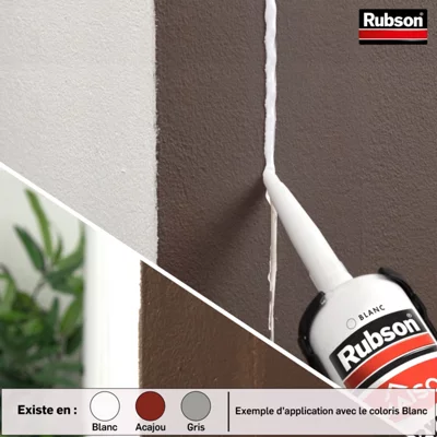 Mastic acrylique murs & fenêtres, coloris blanc cartouche 280 ml