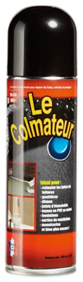 Colmateur en spray noir pour fuite, trou et fissure 250 ml