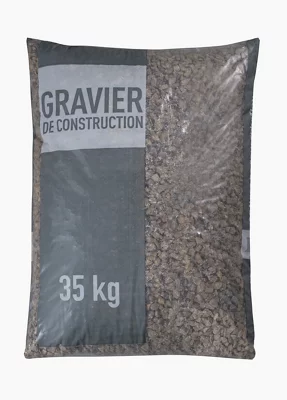 Gravier pour béton de calibre 5-20 mm- 42- 35 kg