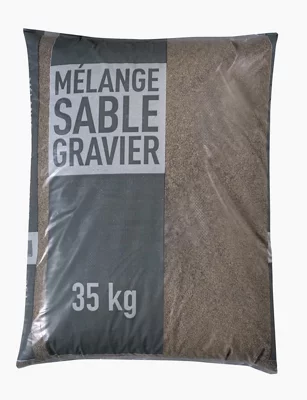 Mélange sable et gravier pour béton 0-12 sac de 35 kg