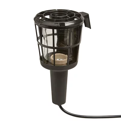 Baladeuse plastique noir E27 câble de 5 m H05VVF