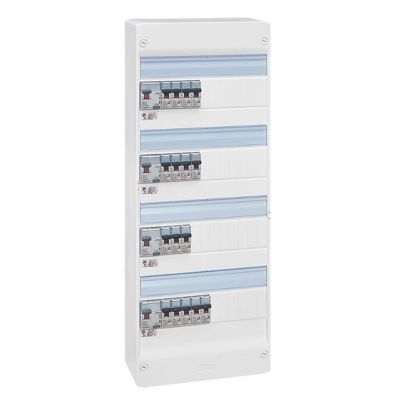 Tableau monté câblé 4 rangées 52 modules T6