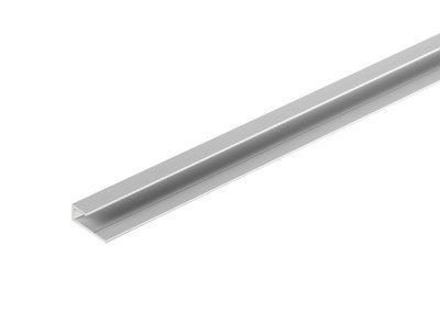 Profilé de finition en U en aluminium - L. 260 x l.7 x H. 2 cm Ép 5 mm.