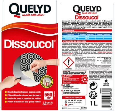 Décolleur tous types de papiers peints 1 L