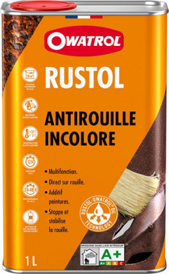 Antirouille incolore primaire, additif et vernis anticorrosion Extérieur/Intérieur - 1 L