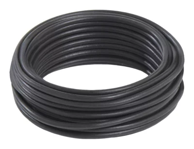 Fil électrique H07VU 1,5 mm² noir - 10 m