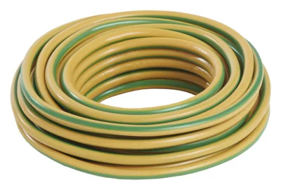 Fil électrique H07VR 6 mm² vert/jaune - 10 m
