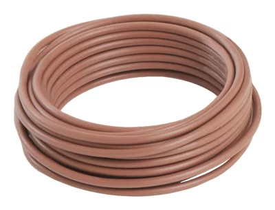 Fil électrique H07VU 1,5 mm² marron - 10 m