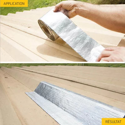 Bande d'étanchéité grise tous supports 3 m x 100 mm