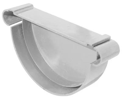 Fond de gouttière en PVC 25 mm gris