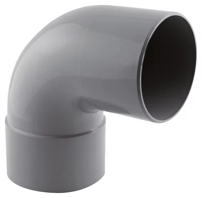 Coude PVC pour l'évacuation gravitaire des eaux usées et pluviales - 87 ° M/F Ø 100 mm