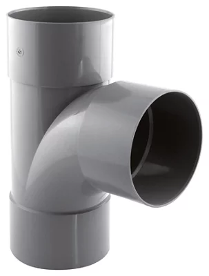 Té pied de biche PVC - 87 ° F/F Ø 100 mm