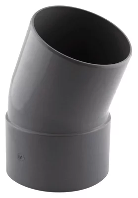 Coude PVC 20 ° MF Ø 100 mm pour l'évacuation gravitaire des eaux usées et pluviales