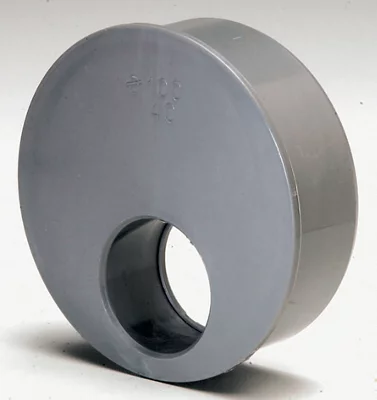 Tampon de réduction PVC Ø 100 mm L. 40 mm pour l'évacuation gravitaire des eaux usées et pluviales