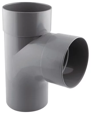 Té pied de biche PVC - 87 ° M/F Ø 125 mm