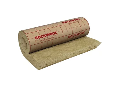 Laine de roche kraft 100mm - 5m x 1,2m - Rouleau - Rockwool