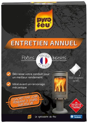 Sachet de ramonage pour entretien annuel - 3 x 250 g